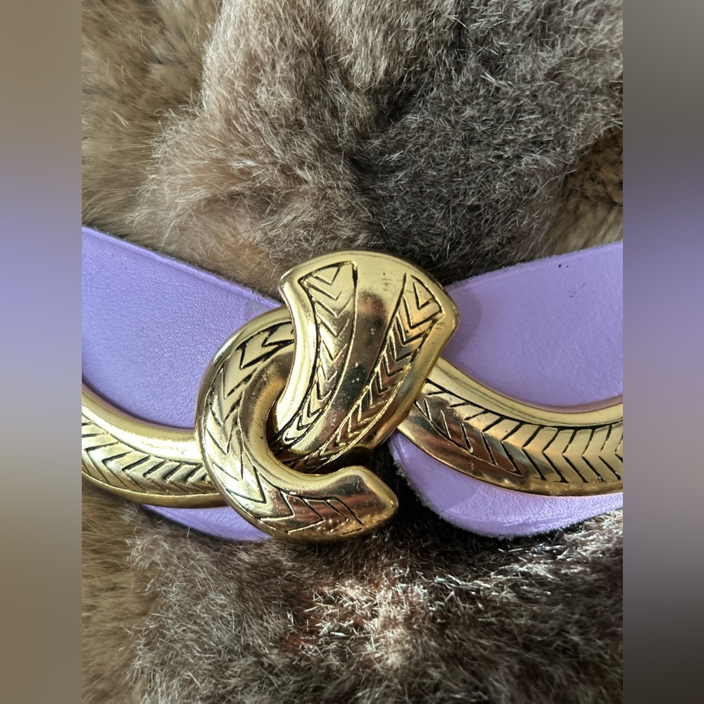 Vintage leather belt - Picture 5 of 14